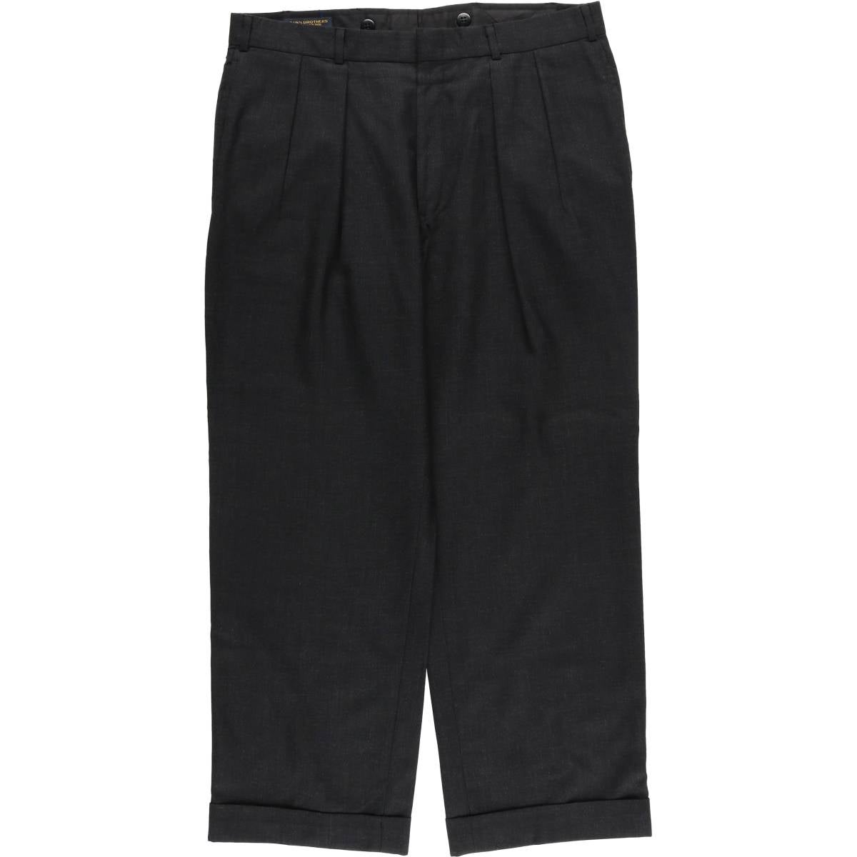 80sブルックスブラザーズ　スラックス　ウール　アメリカ製　ブラック　黒　w31 古着 ～90年代 ブルックスブラザーズ Brooks Brothers Est.1818