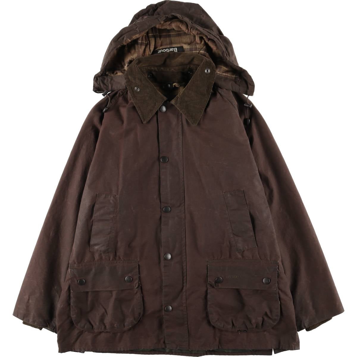 古着 80年代 バブアー Barbour BEDALE ビデイル 2ワラント フード付き
