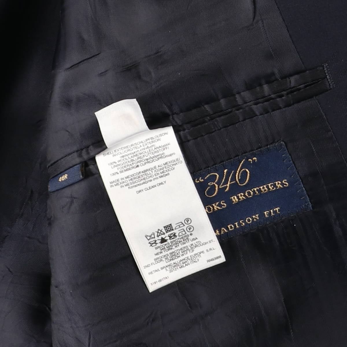 古着 ブルックスブラザーズ Brooks Brothers 346 紺ブレザー