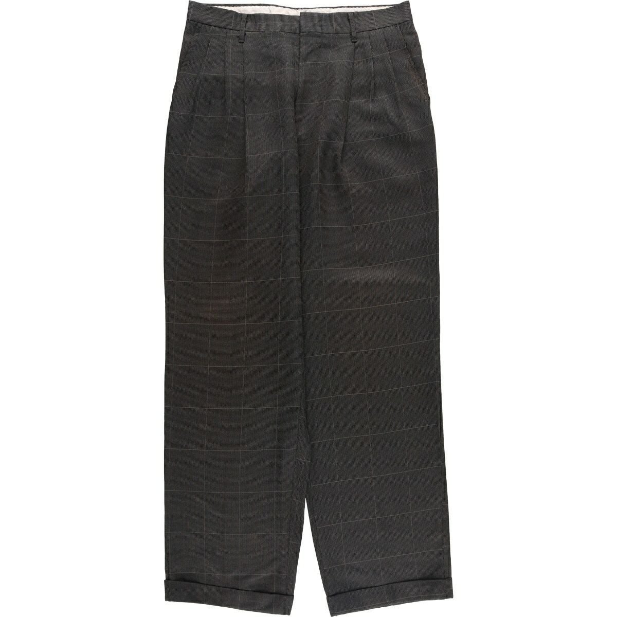 古着 80～90年代 CITY STREETS スリータック スラックスパンツ メンズ