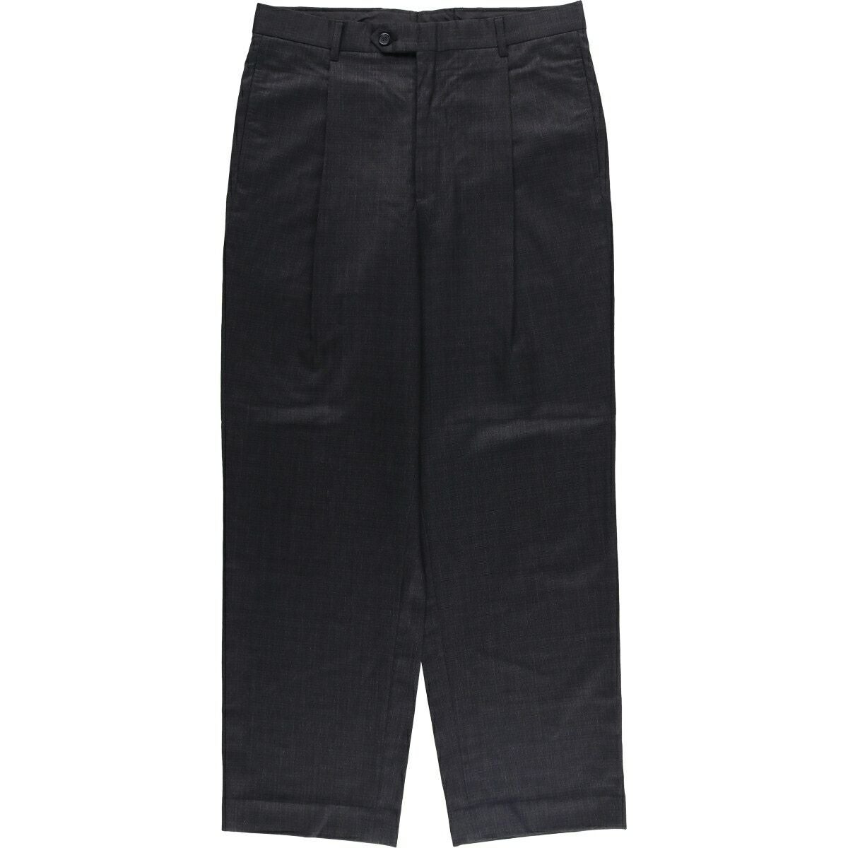 古着 ピエールカルダン PIERRE CARDIN ワンタック ウールパンツ
