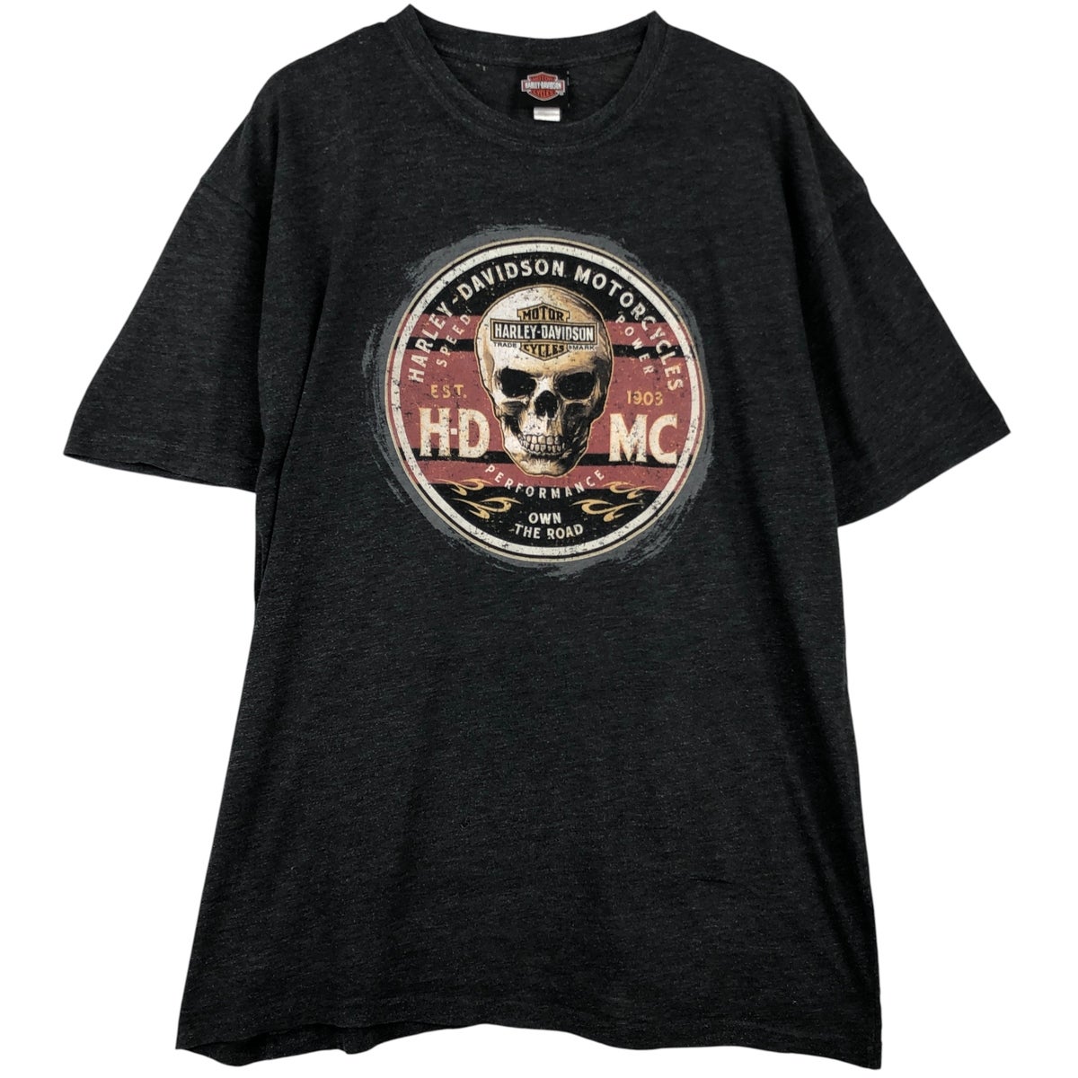 古着 ハーレーダビッドソン Harley-Davidson ドクロ柄 スカル柄