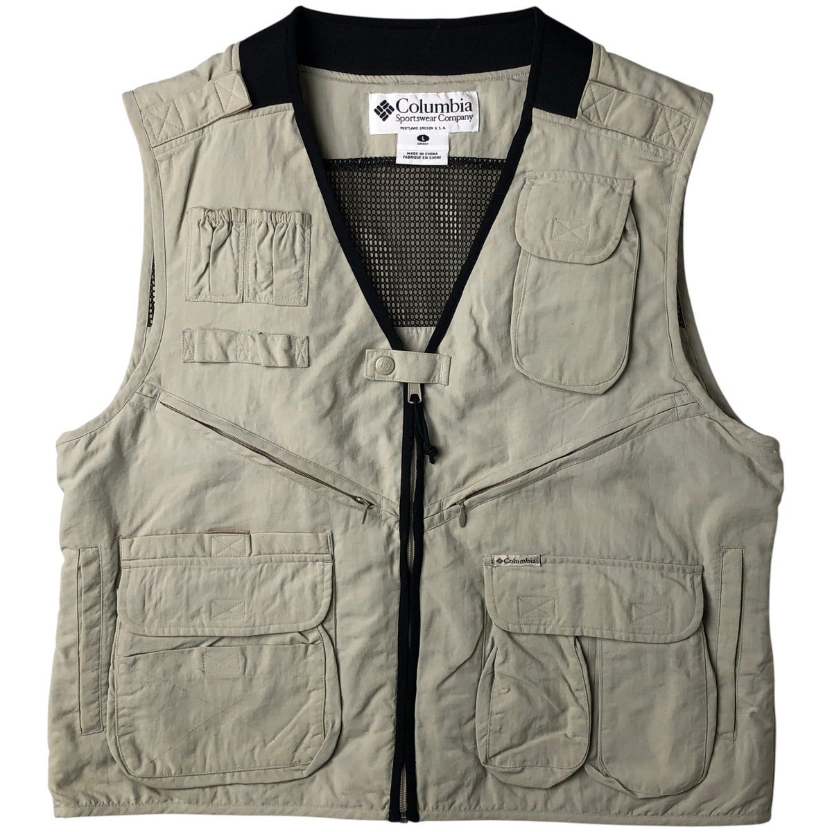 古着 90～00年代 コロンビア Columbia フィッシングベスト メンズL相当