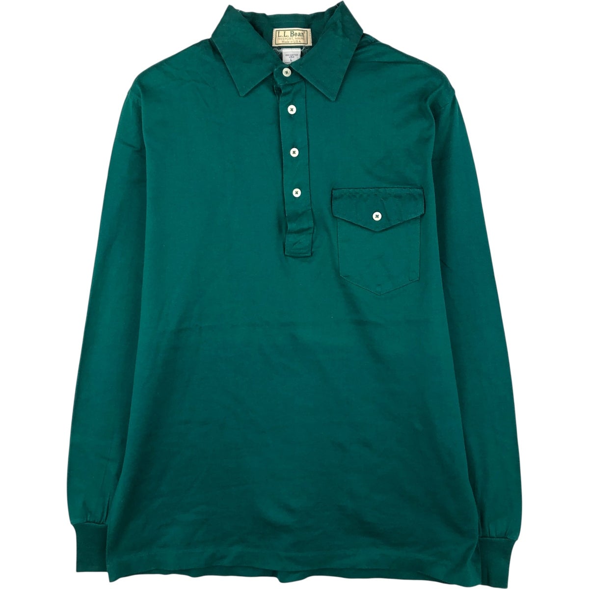古着 80年代 エルエルビーン L.L.Bean クレイジーパターン 長袖 ラガー