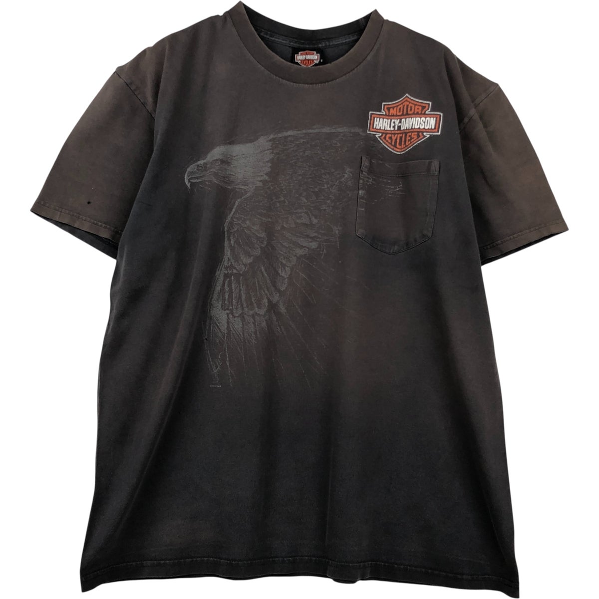 古着 ハーレーダビッドソン Harley-Davidson 鷲柄 イーグル柄 モーター