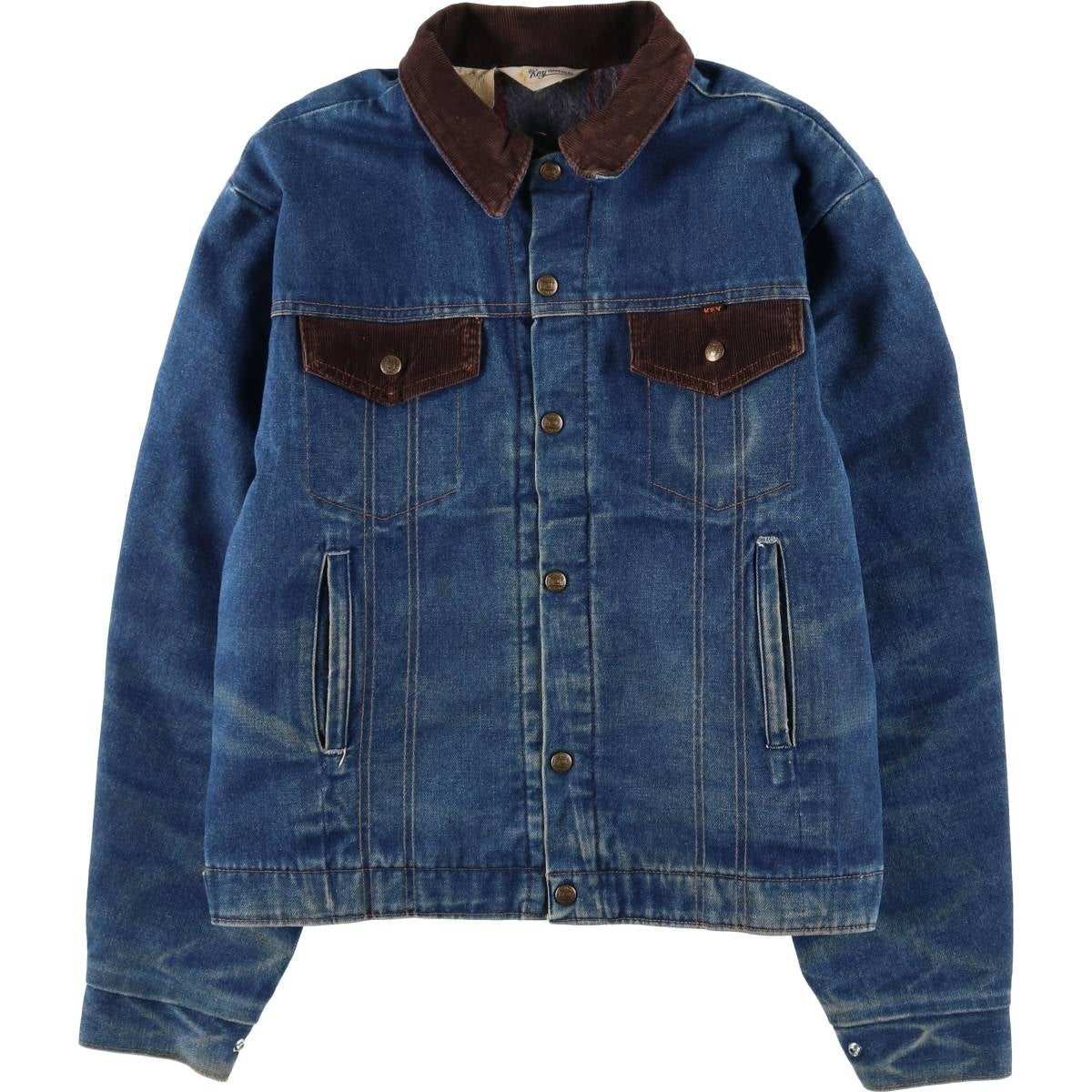 古着 70年代 キー Key IMPERIAL デニムジャケット メンズXL相当