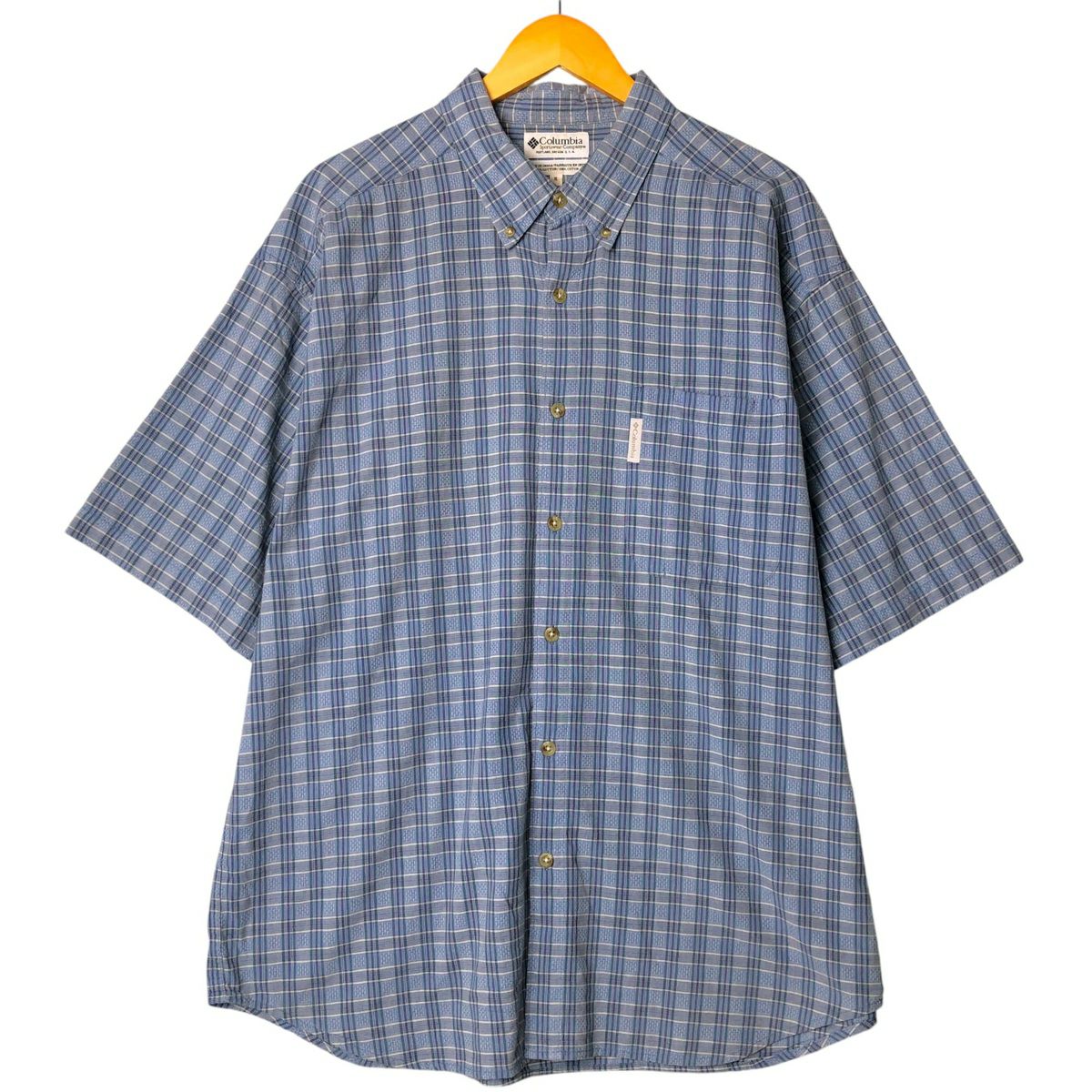 古着 コロンビア Columbia SPORTSWEAR COMPANY 半袖 ボタンダウン