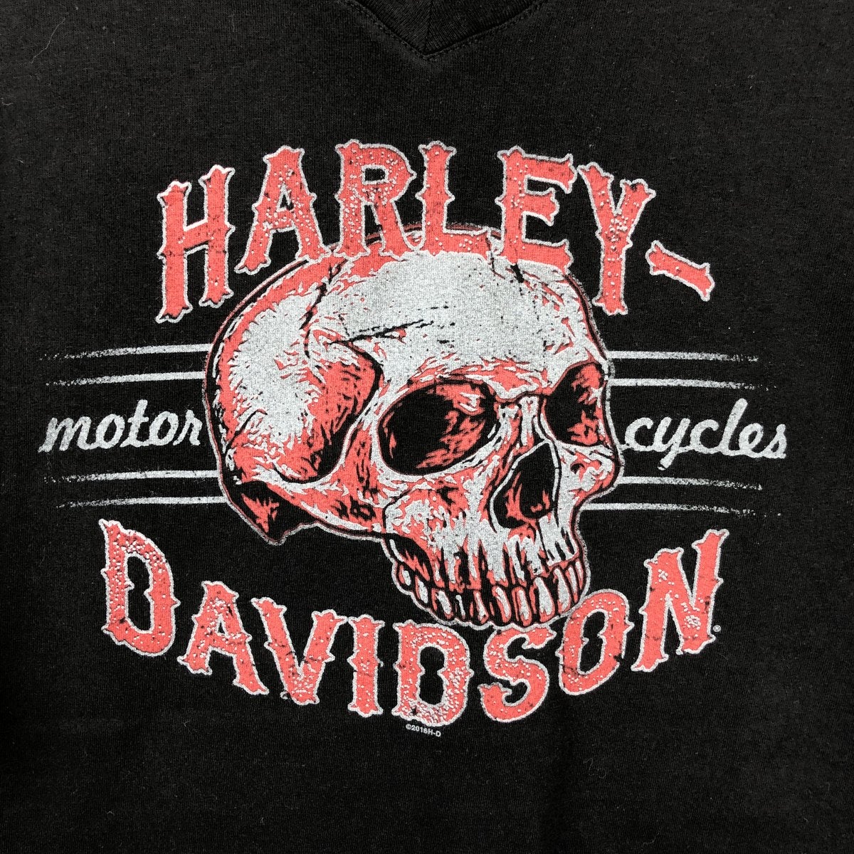 古着 ハーレーダビッドソン Harley-Davidson ドクロ柄 スカル柄
