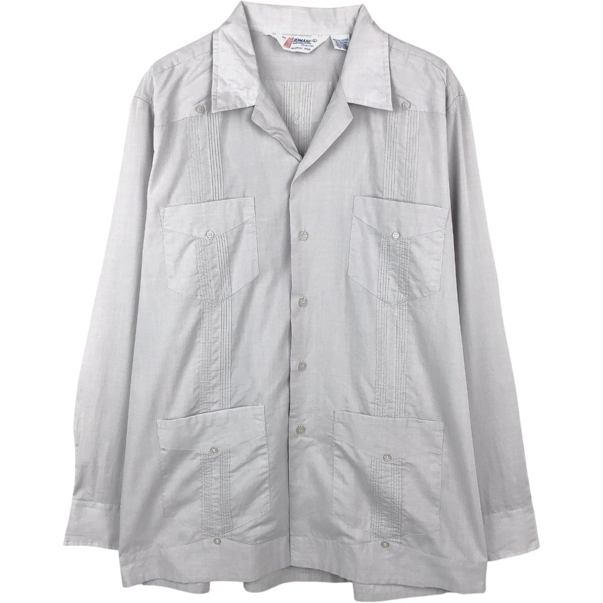 古着 80～90年代 GUAYABERAS YUCATECAS 半袖 オープンカラー