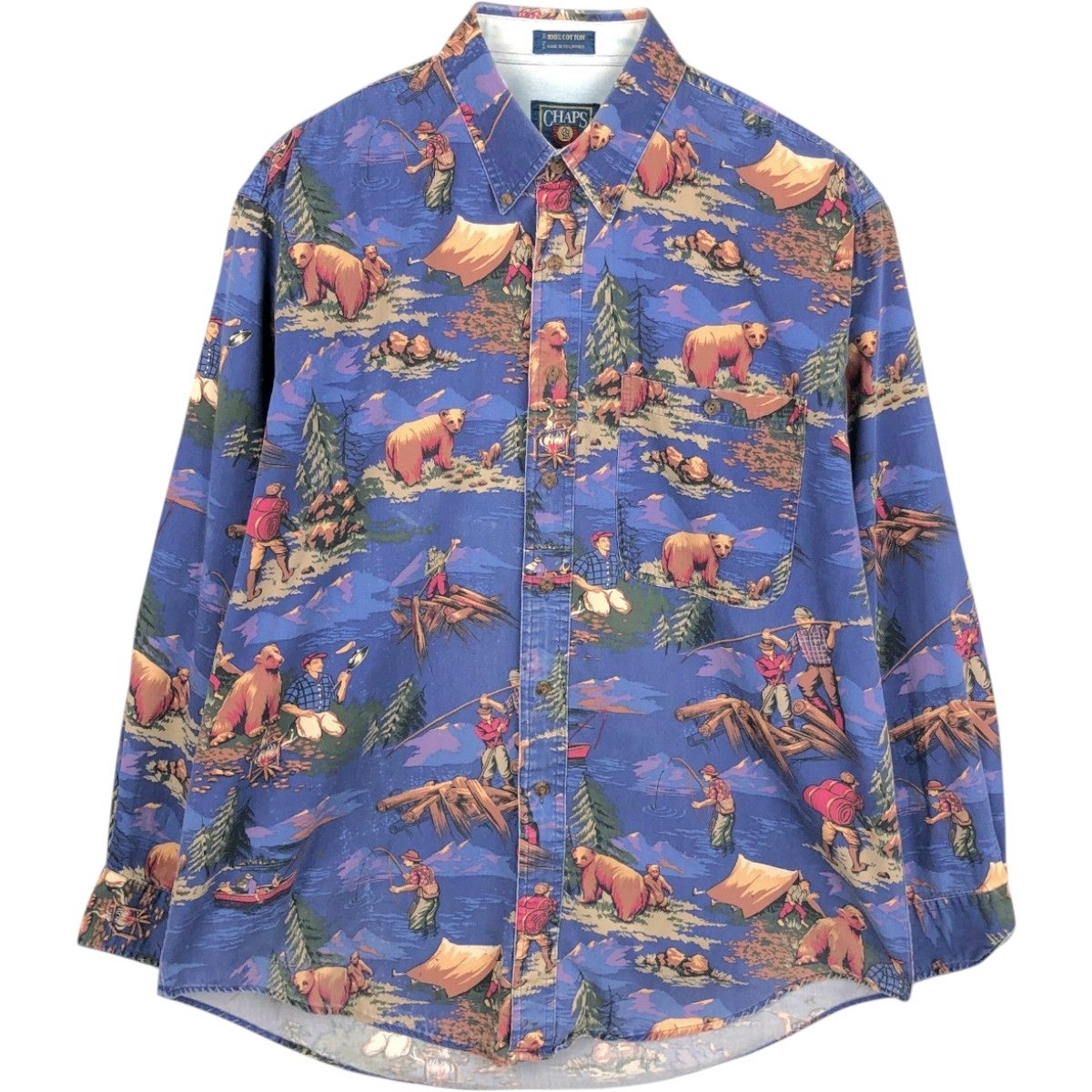古着 90年代 ラルフローレン Ralph Lauren CHAPS チャップス 長袖