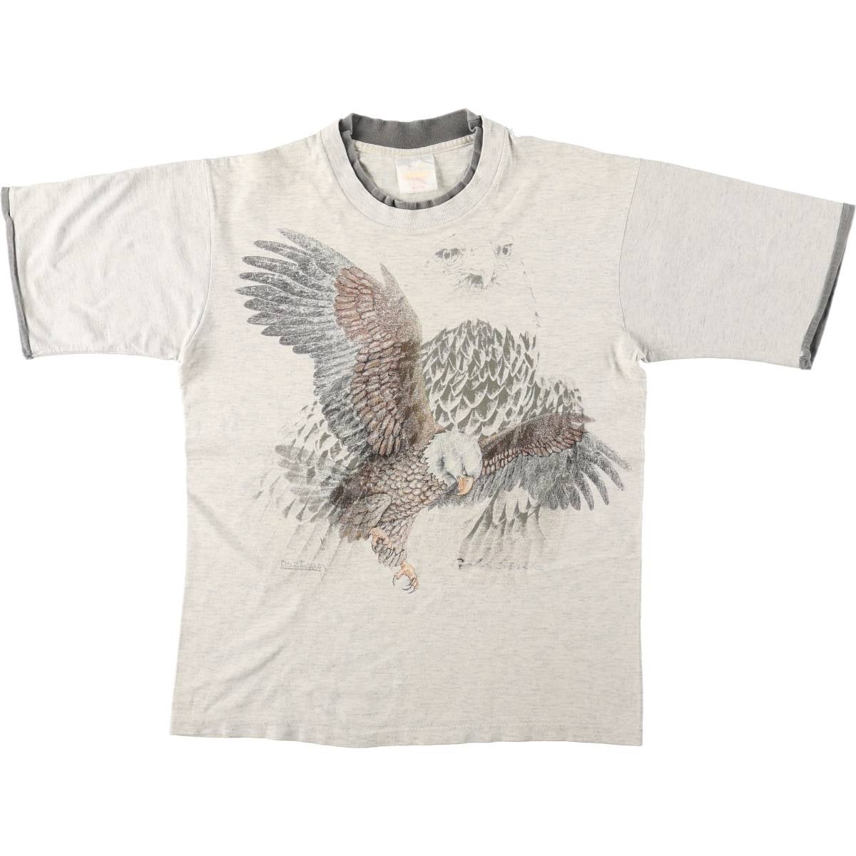 古着 Tailgate 鷲柄 イーグル柄 ロングTシャツ ロンT カナダ製 メンズ