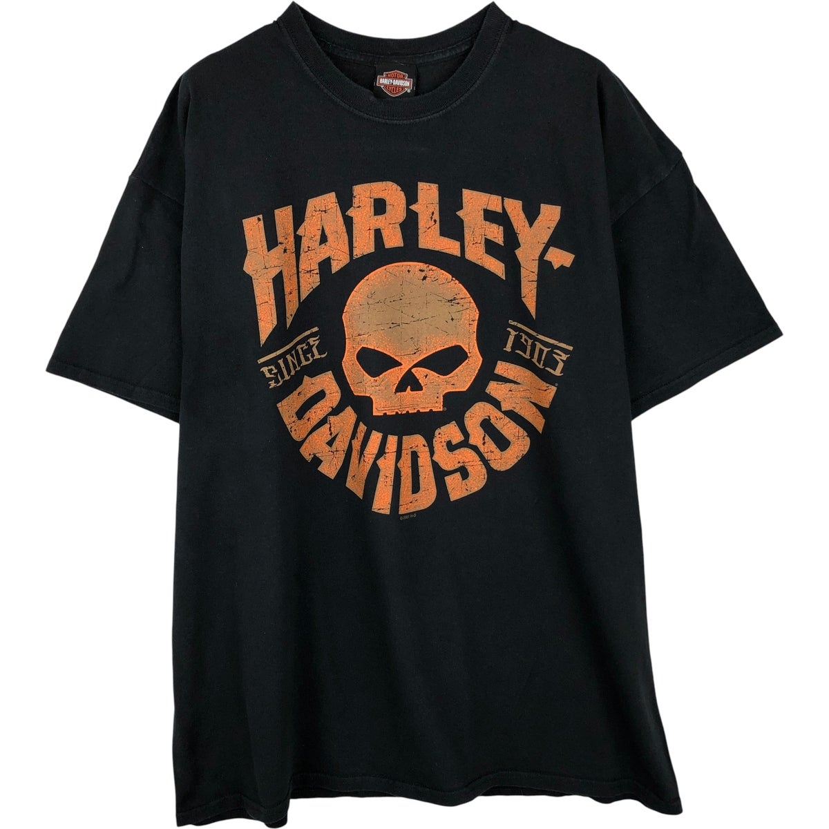 古着 ハーレーダビッドソン Harley-Davidson ドクロ柄 スカル柄