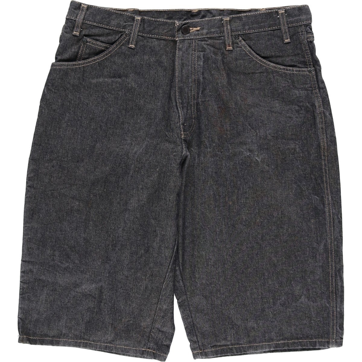 古着 ディッキーズ Dickies ブラックデニムペインターショーツ ハーフパンツ メンズw37相当/eaa614112 古着 ディッキーズ Dickies ブラックデニムペインターショーツ ハーフ