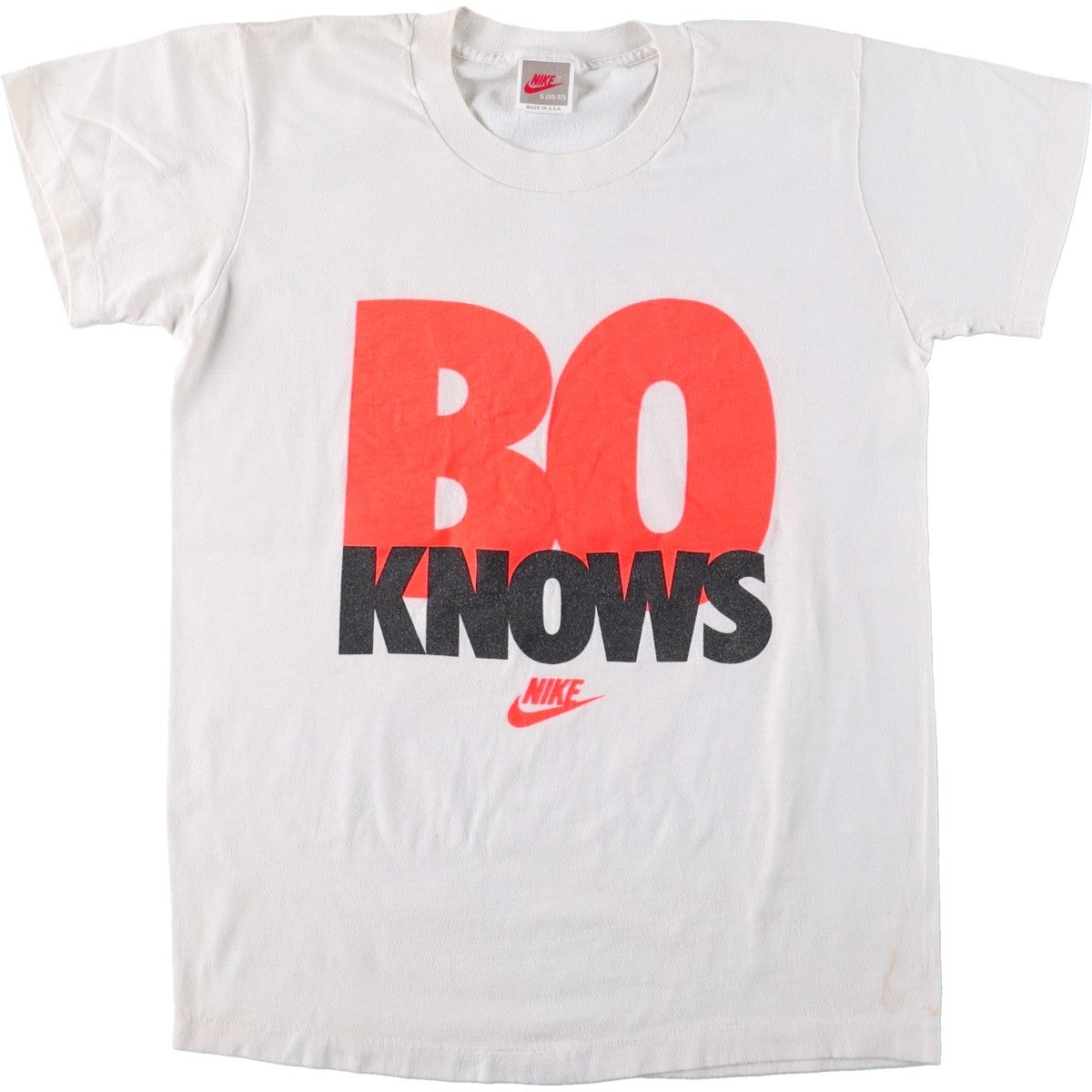 古着 90年代 ナイキ NIKE 銀タグ プリントTシャツ USA製 メンズS相当