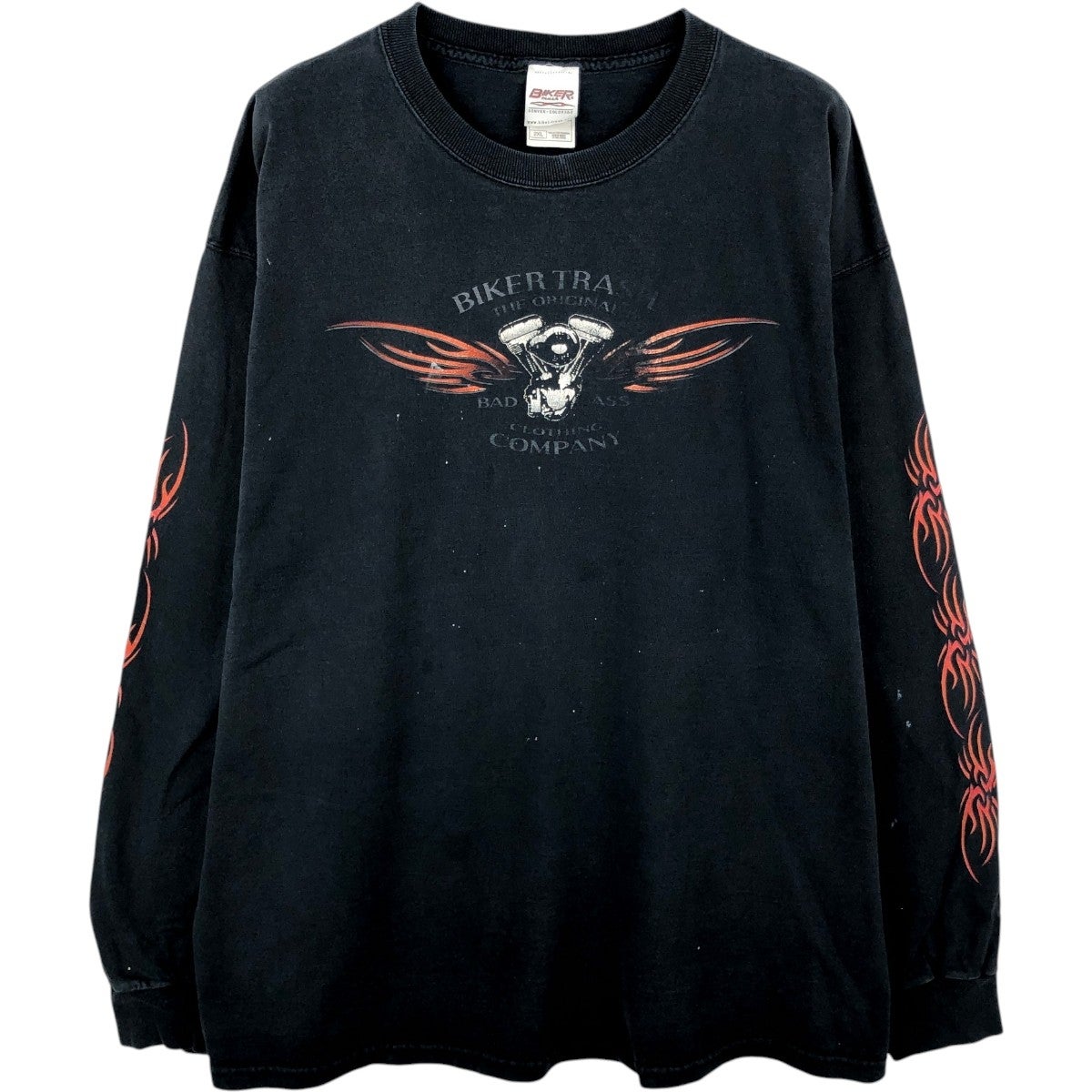 古着 ステューシー STUSSY ドクロ柄 スカル柄 ロングTシャツ ロンT