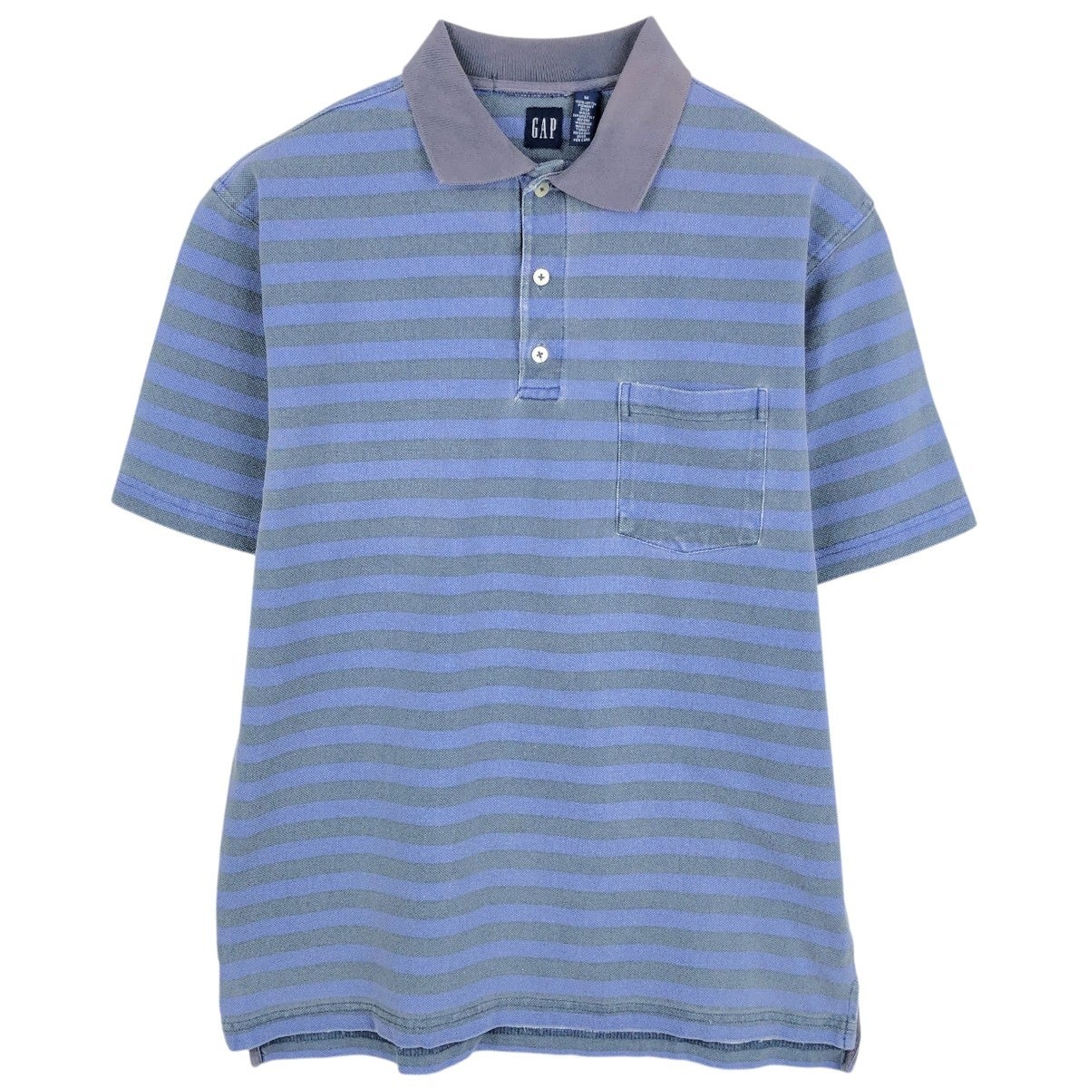 古着 00年代～ ギャップ GAP 半袖 ボーダー ポロシャツ メンズM相当