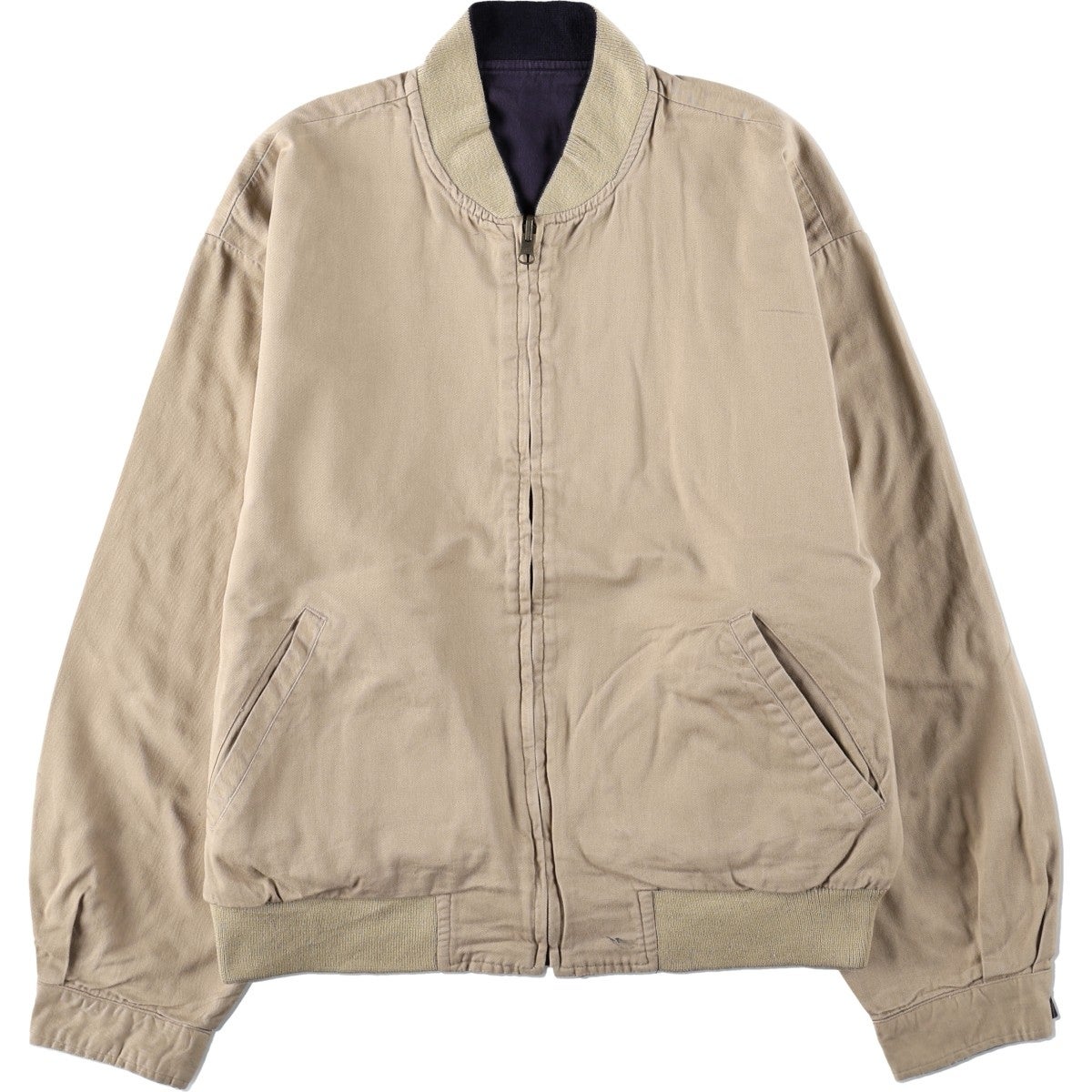 古着 90年代 ランズエンド LANDS END 長袖 ラガーシャツ USA製 メンズL