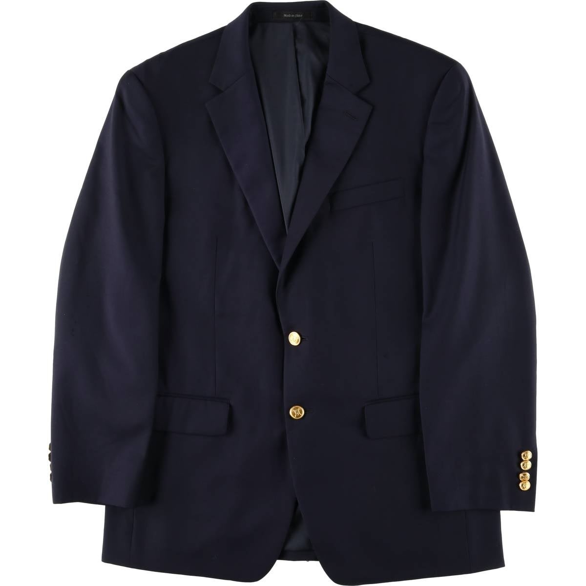 古着 ラルフローレン Ralph Lauren LAUREN ローレン 紺ブレザー