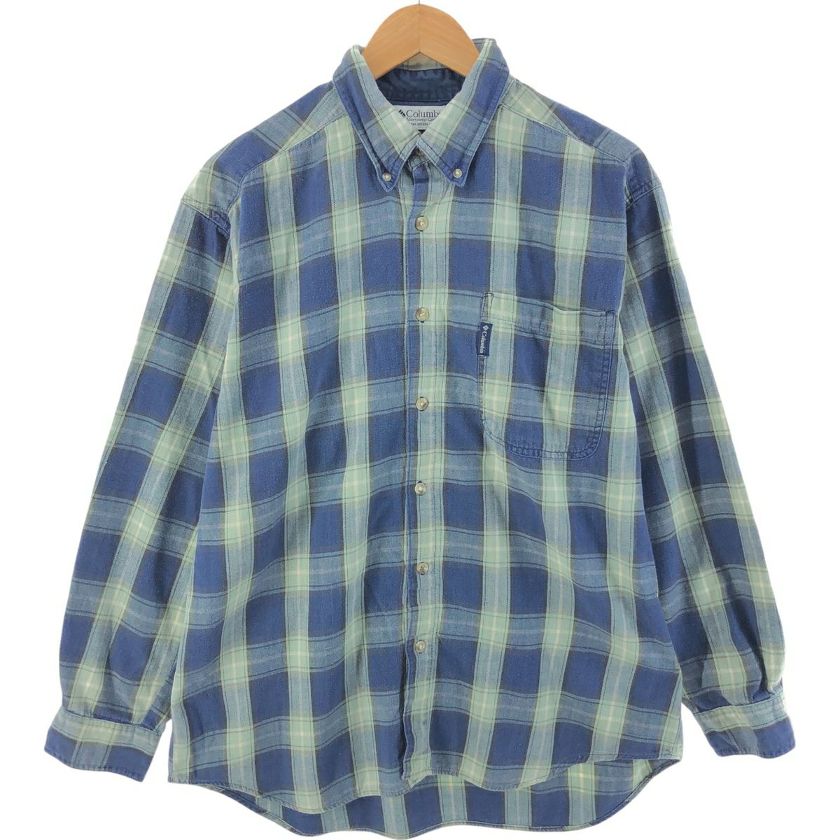 古着 90～00年代 コロンビア Columbia 長袖 ボタンダウン フランネル