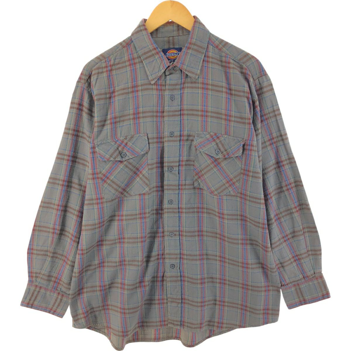 古着 ディッキーズ Dickies 長袖 フランネルチェックシャツ メンズS相当/eaa607048 古着 ディッキーズ Dickies 長袖 フランネルチェックシャツ メンズS