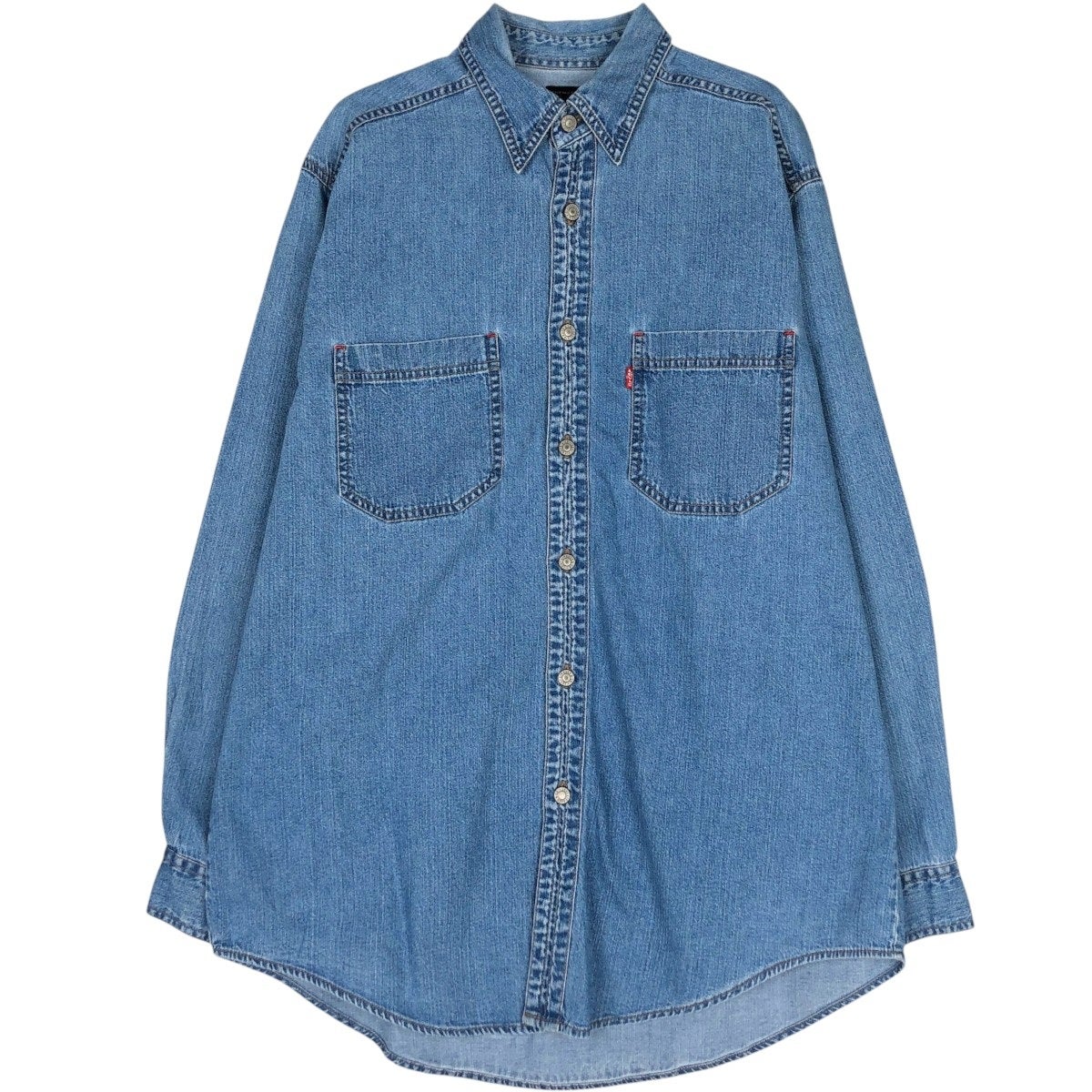 古着 90年代 リーバイス Levis RED TAB 長袖 デニムシャツ メンズM相当
