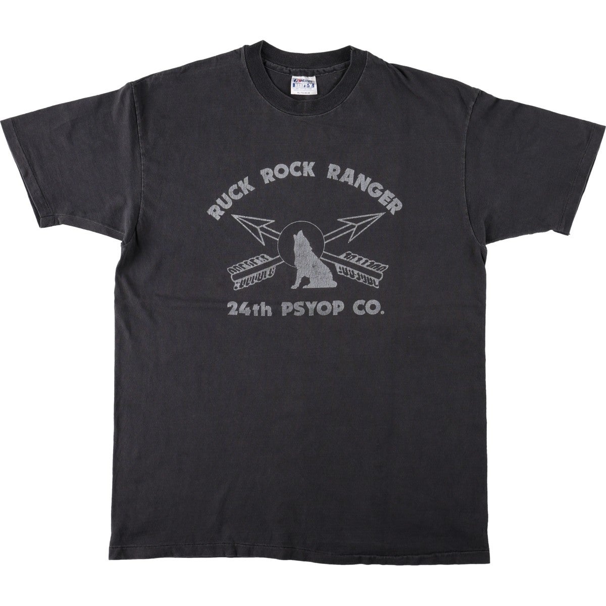 古着 80年代 ヘインズ Hanes BEEFY-T 青タグ BLACKHORSE ブラック