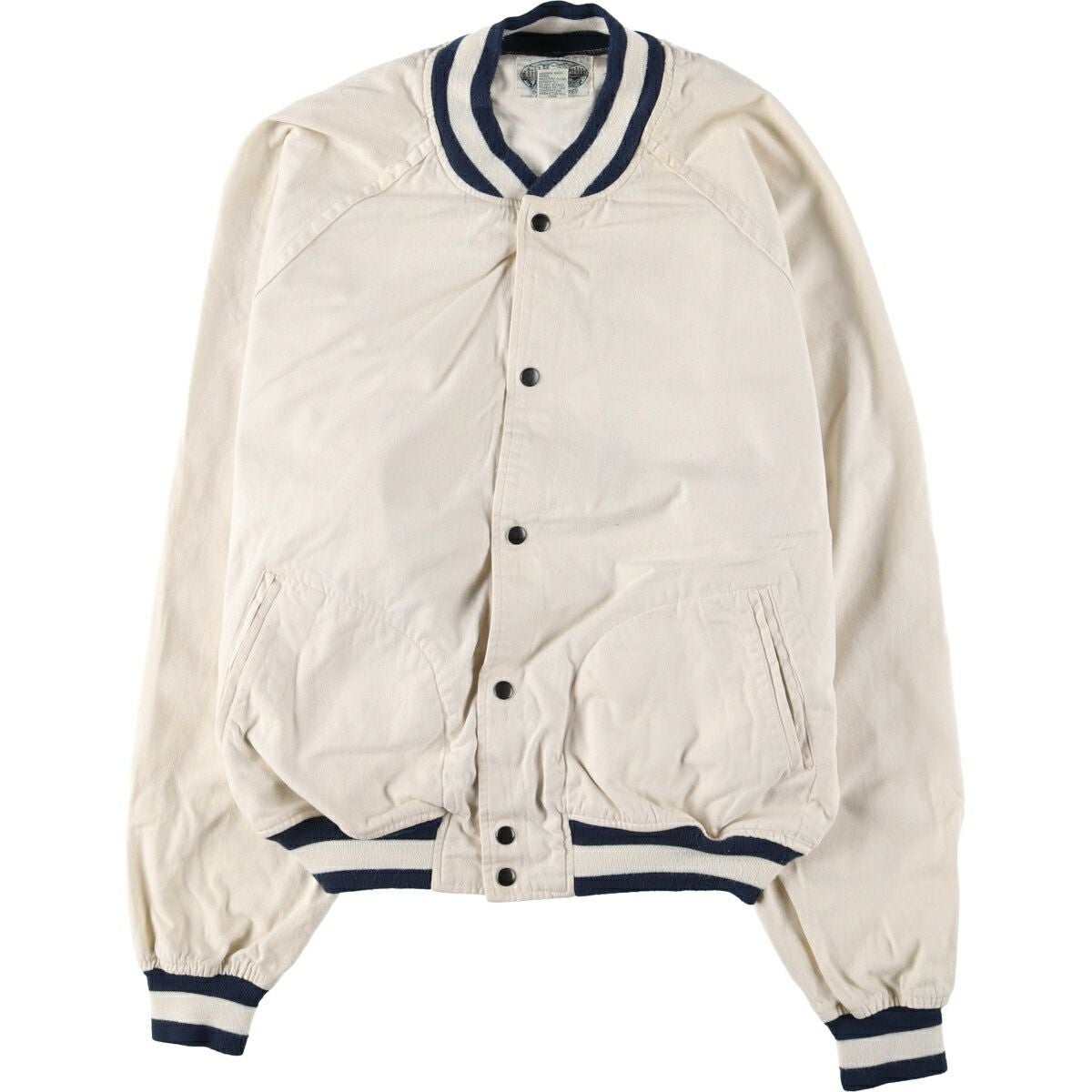 古着 90年代 BRITCHES コットンスタジャン バーシティジャケット