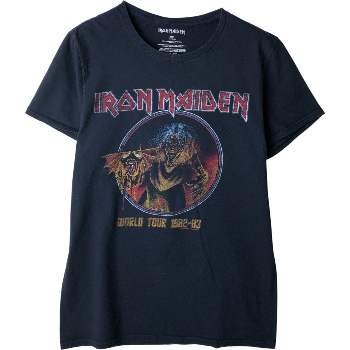 古着 グローバル global IRON MAIDEN アイアンメイデン バンドTシャツ