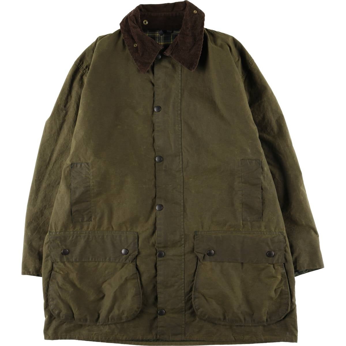 古着 90年代 バブアー Barbour BORDER ボーダー 旧3ワラント ワックス