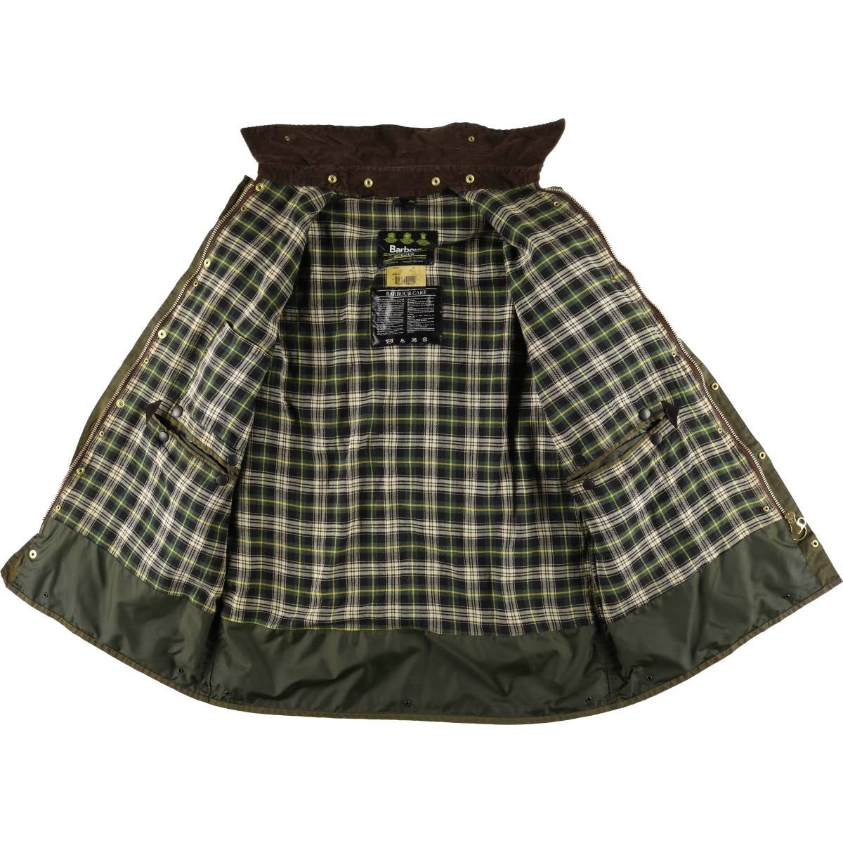 古着 90年代 バブアー Barbour BORDER ボーダー 旧3ワラント ワックス