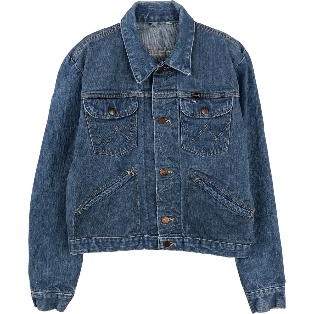 古着 ラングラー Wrangler デニムジャケット Gジャン メンズS相当
