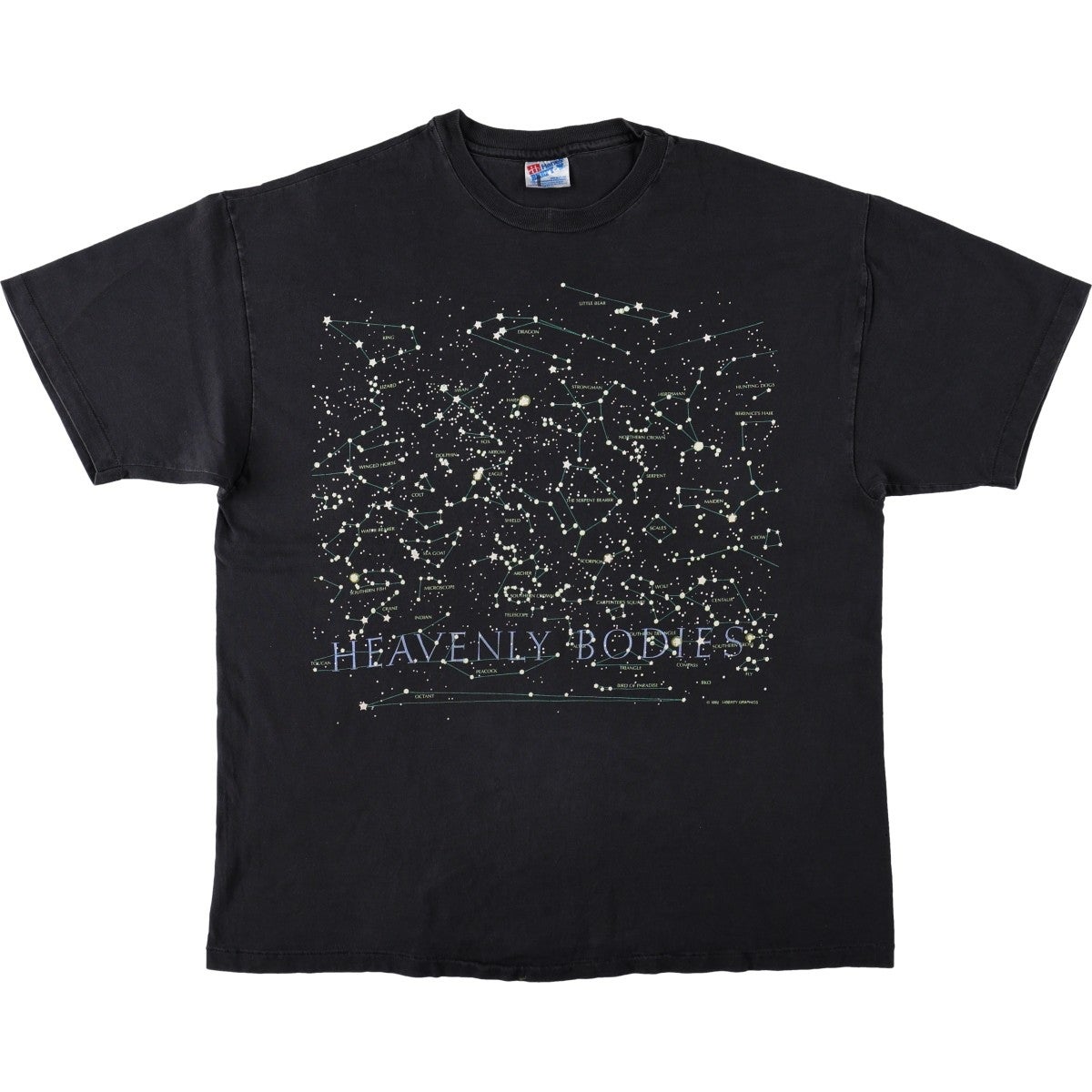 古着 90年代 ヘインズ Hanes BEEFY-T 星座 プリントTシャツ USA製