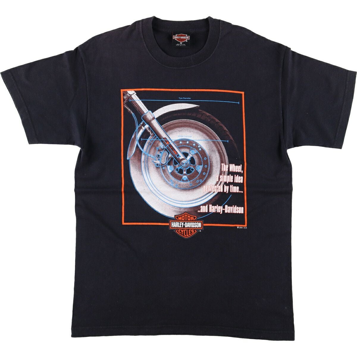 MADE WORN ハーレーダビッドソン ヴィンテージ加工 Tシャツ USA製 古着 00年代 ハーレーダビッドソン Harley-Davidson モーターサイクル