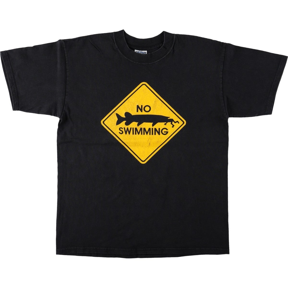 古着 ギルダン GILDAN メッセージプリントTシャツ メンズL相当