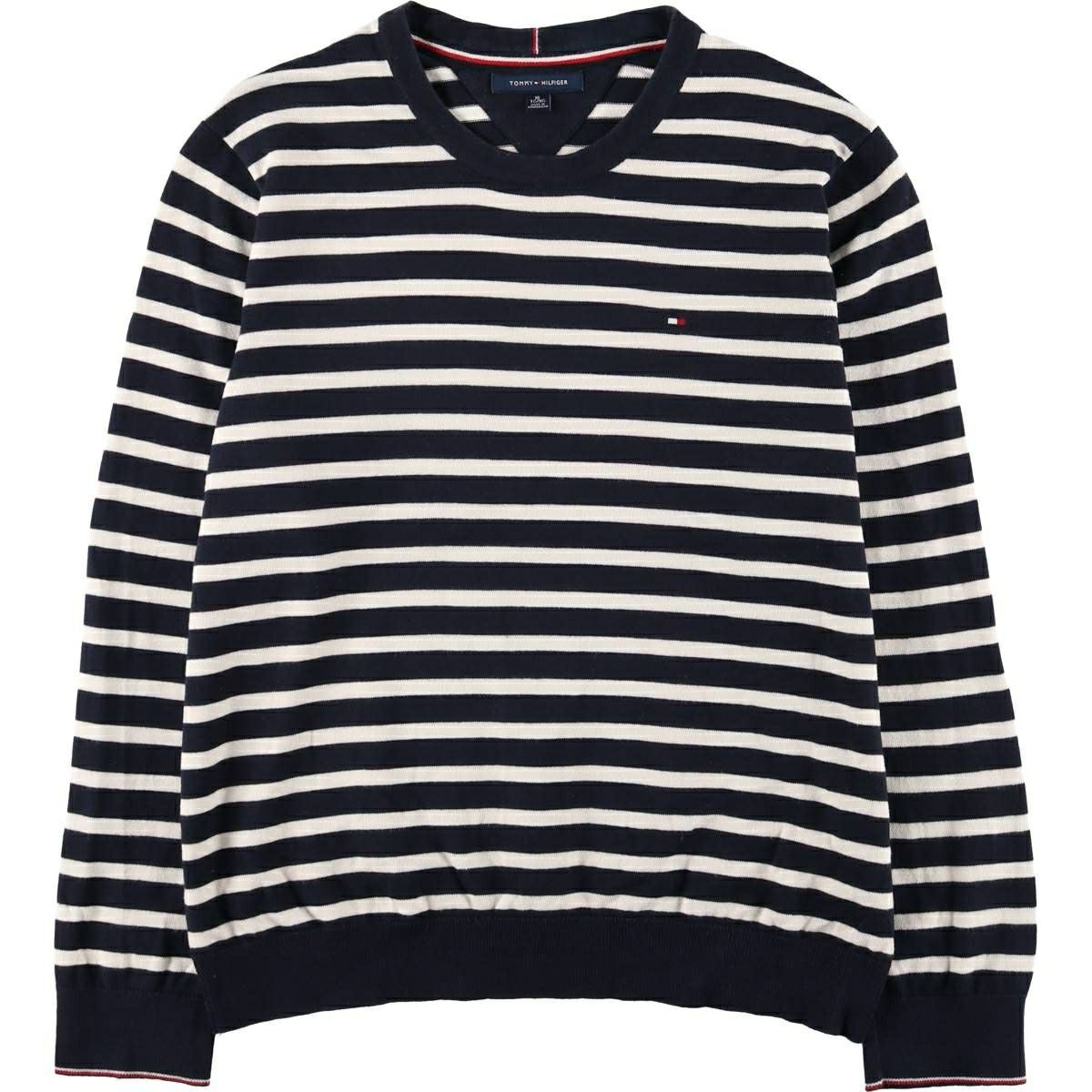 古着 トミーヒルフィガー   コットンニットセーター レディースM相当/eaa628710 古着 トミーヒルフィガー TOMMY HILFIGER コットンニットセーター