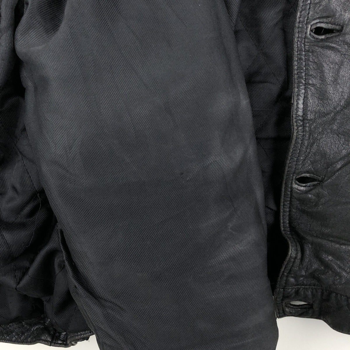 古着 FORECAST トラッカージャケット レザーブルゾン メンズXL相当