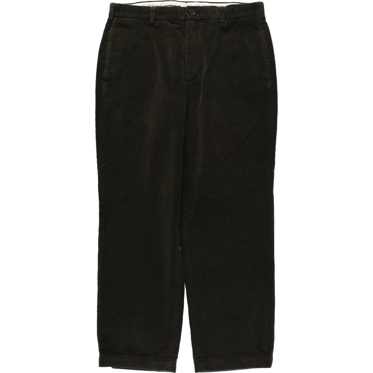 ブルックスブラザーズ未使用ブラック黒コットンスラックスパンツW33 古着 70年代 ブルックスブラザーズ Brooks Brothers スラックスパンツ