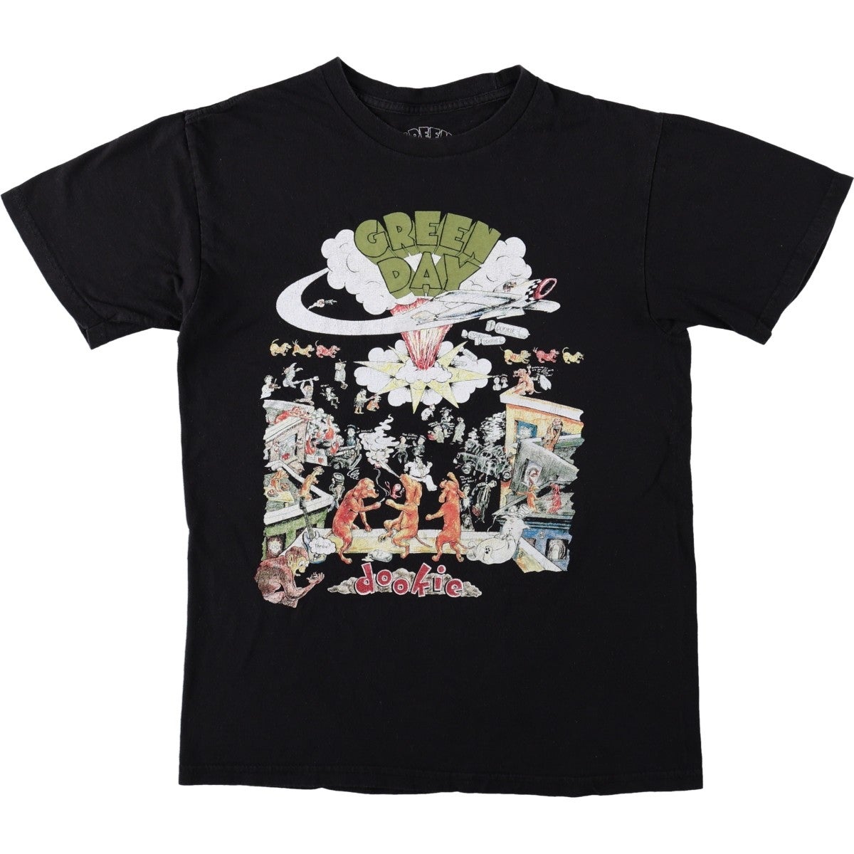 古着 GREEN DAY グリーンデイ バンドTシャツ バンT メンズS相当