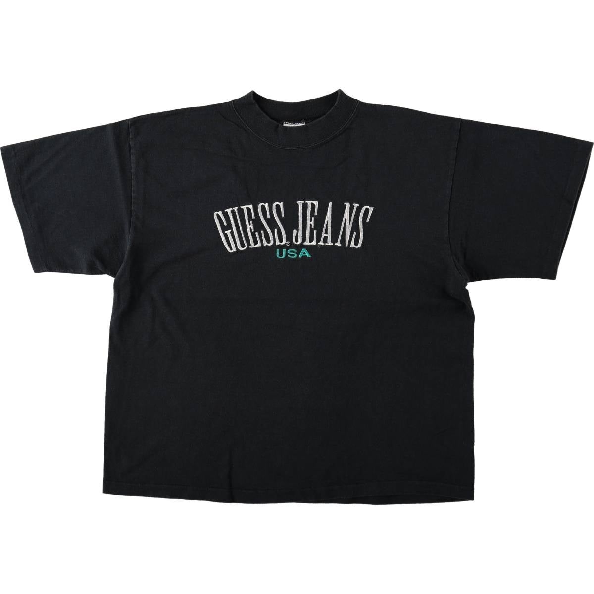 古着 90年代 ゲス Guess 半袖 プリントTシャツ USA製 メンズXL相当