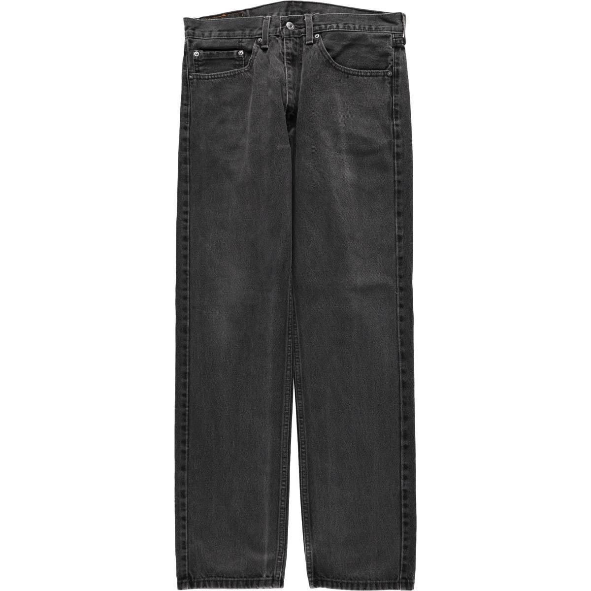 古着 リーバイス Levis 505 ブラックデニム テーパードデニムパンツ