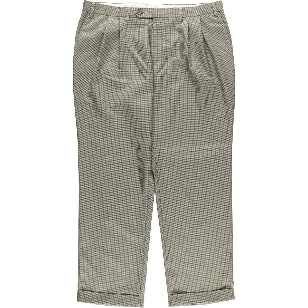 古着 ラルフローレン Ralph Lauren LAUREN ローレン 千鳥格子柄 ツータック ウールパンツ スラックス メンズw33相当 /eaa591228 古着 ラルフローレン Ralph Lauren LAUREN ローレン 千鳥格子柄