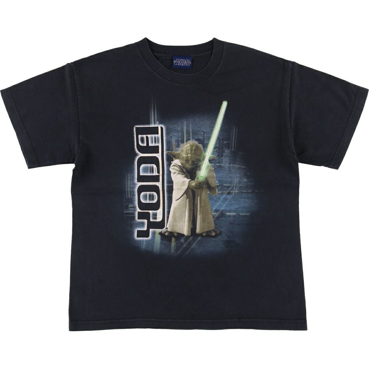 古着 STAR WARS スターウォーズ ヨーダ アニメ キャラクタープリントT