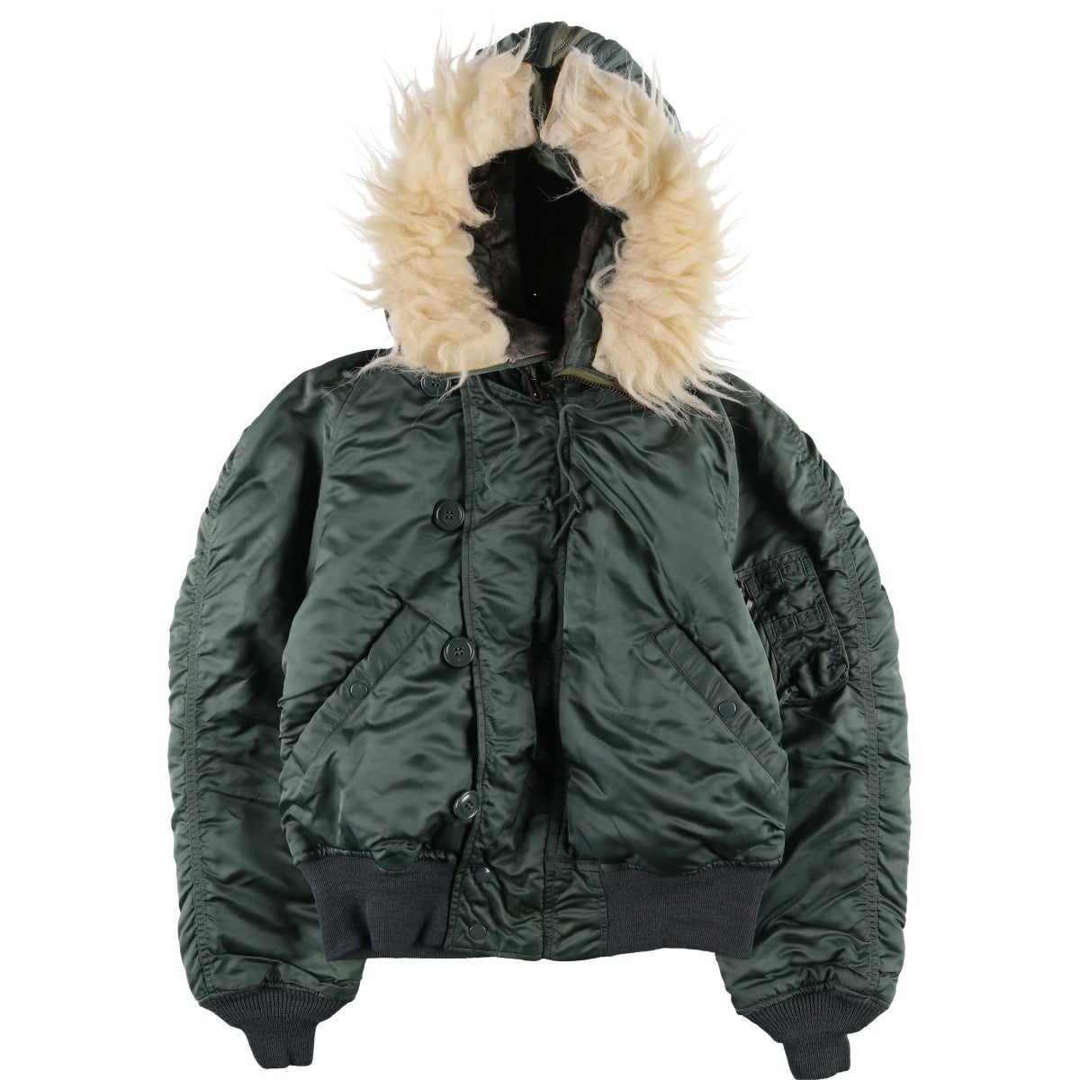 古着 70年代 米軍実品 N-2B 中綿入り ミリタリー フライトジャケット
