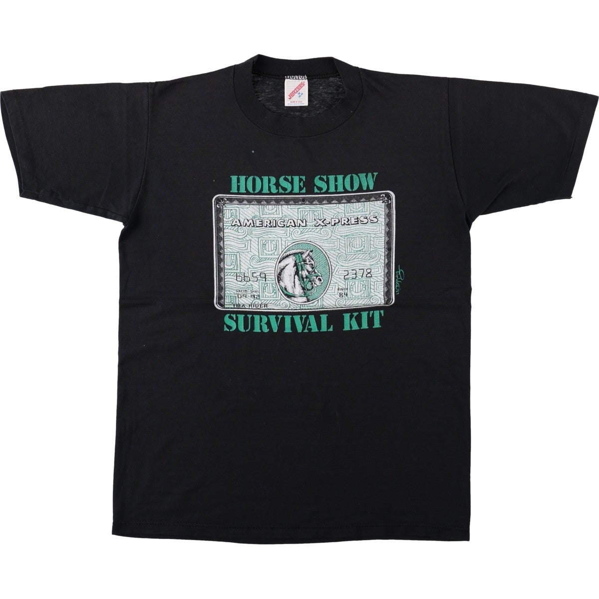 古着 80～90年代 ジャージーズ Jerzees メッセージプリントTシャツ USA