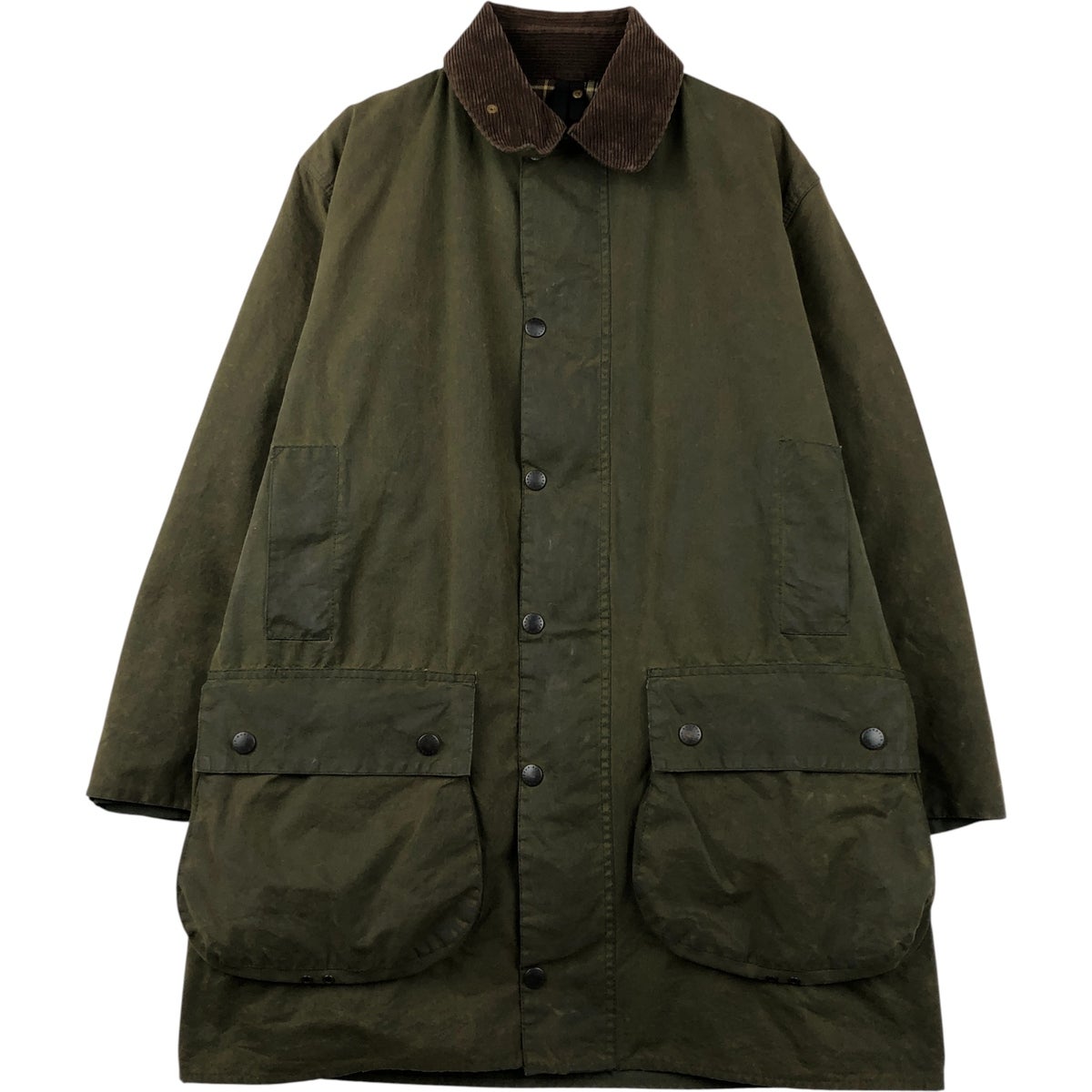 古着 90年代 バブアー Barbour BORDER ボーダー 旧3ワラント ワックス