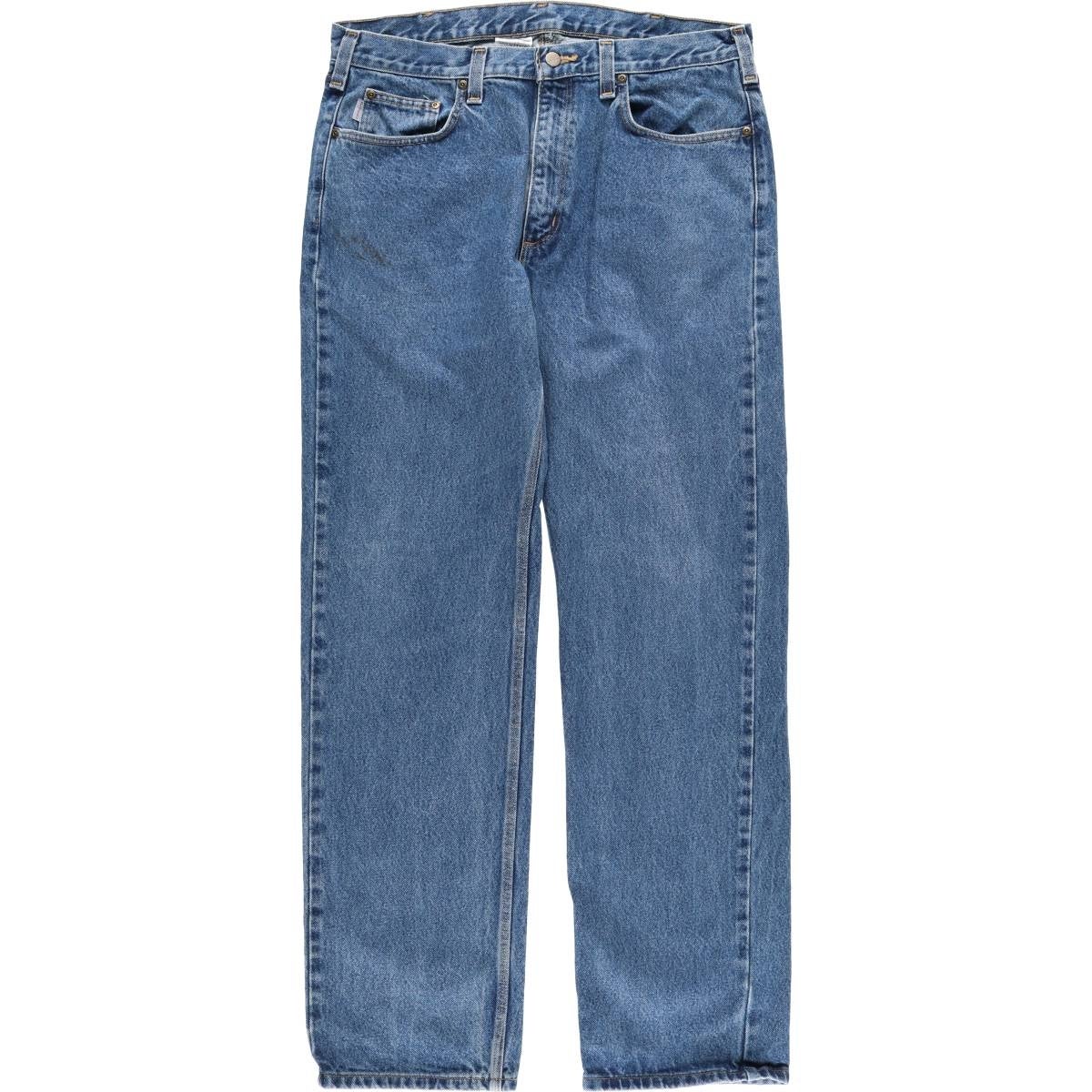 古着 カーハート Carhartt Traditional FIT テーパードデニムパンツ