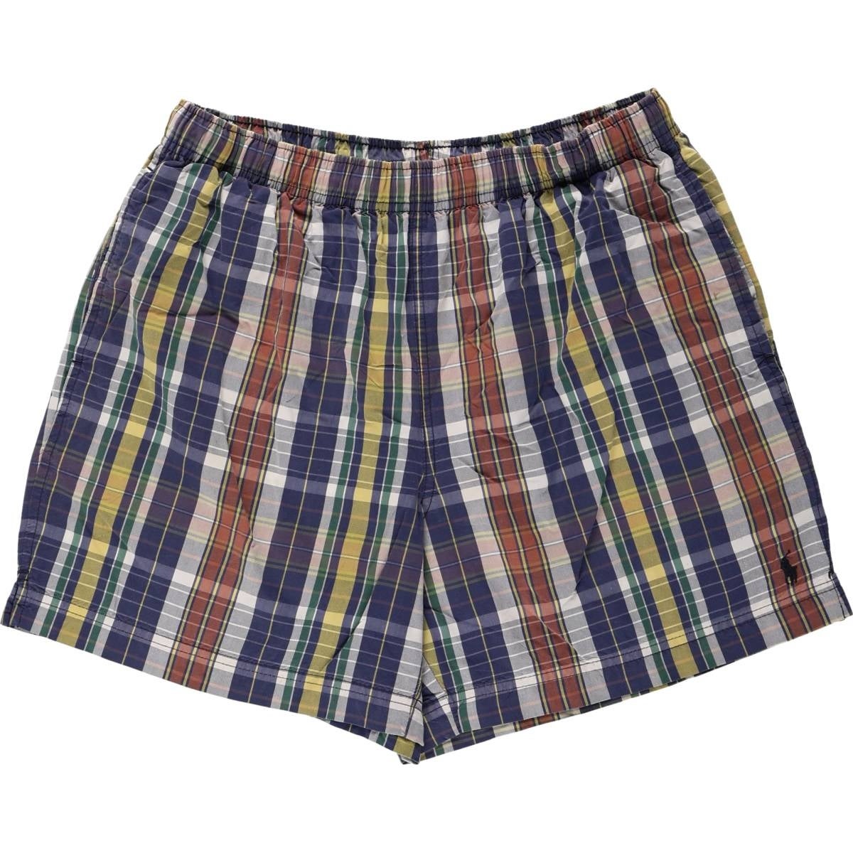 Polo Ralph Lauren 総柄ショートパンツ グレー XL 古着 ラルフローレン
