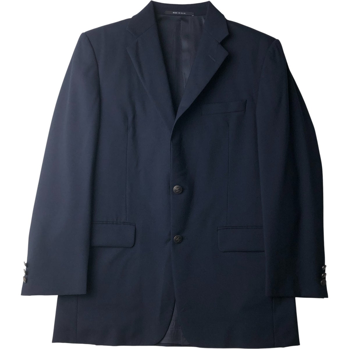 古着 nordstrom 紺ブレザー テーラードジャケット USA製 メンズS相当