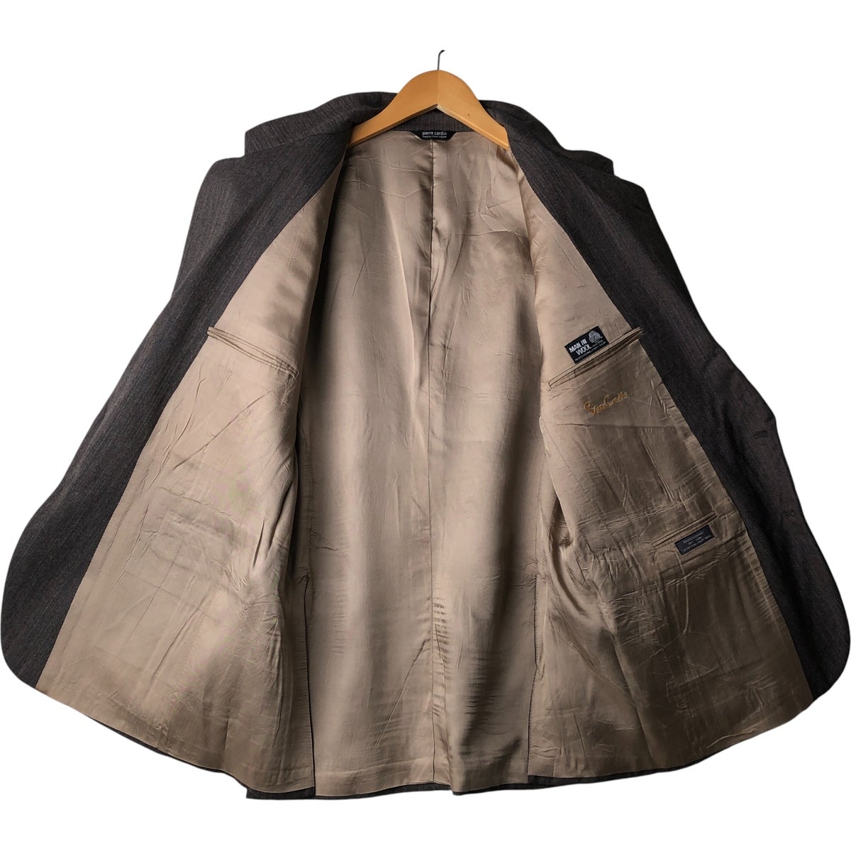 古着 ピエールカルダン Pierre Cardin ヘリンボーン ウールテーラードジャケット USA製 メンズL相当/eaa615934 古着 ピエールカルダン Pierre Cardin ヘリンボーン ウールテーラード