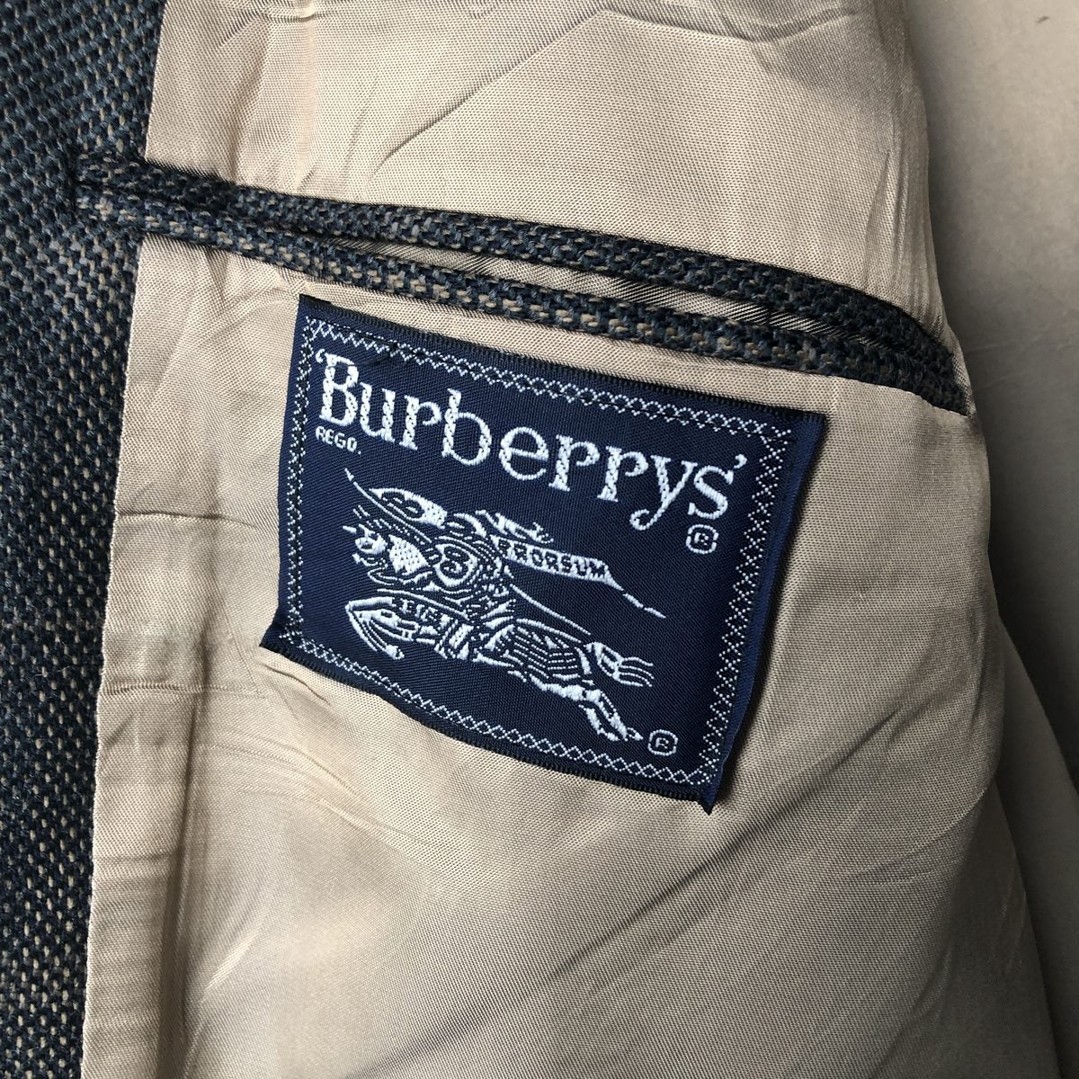 古着 バーバリー Burberry's チェック柄 ウールテーラードジャケット USA製 メンズXL相当/evb033585 古着 バーバリー Burberrys チェック柄 ウールテーラードジャケット
